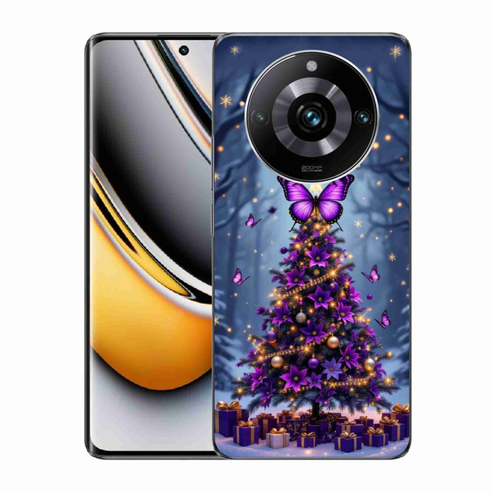 Gélový kryt mmCase na Realme 11 Pro 5G/11 Pro+ 5G - motýlí vianočný stromček