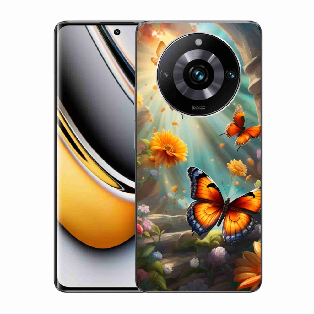 Gélový kryt mmCase na Realme 11 Pro 5G/11 Pro+ 5G - motýlia záhrada 2