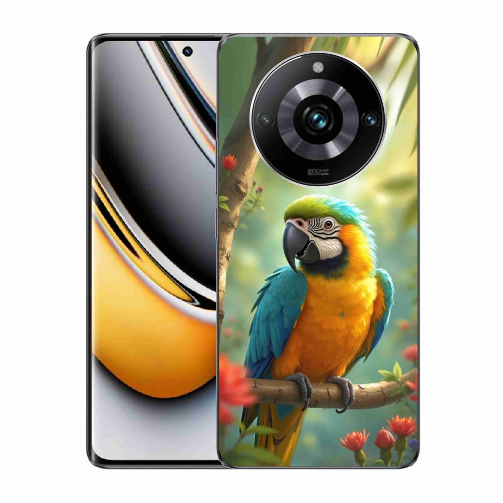 Gélový kryt mmCase na Realme 11 Pro 5G/11 Pro+ 5G - papagáj ara modrožltá
