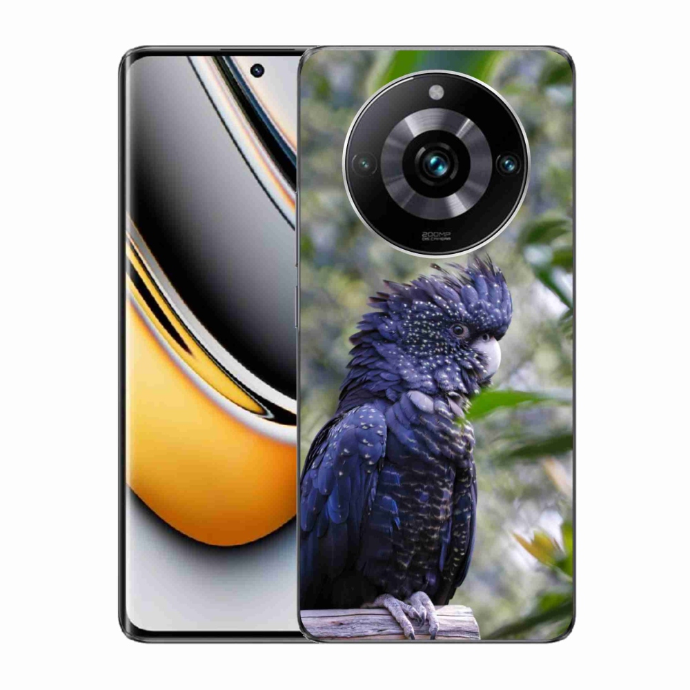Gélový kryt mmCase na Realme 11 Pro 5G/11 Pro+ 5G - papagáj kakadu čierny