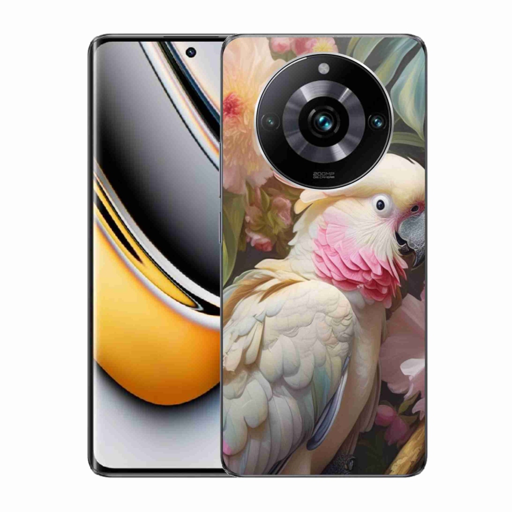 Gélový kryt mmCase na Realme 11 Pro 5G/11 Pro+ 5G - papagáj kakadu ružový 2