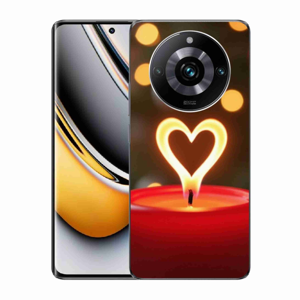 Gélový kryt mmCase na Realme 11 Pro 5G/11 Pro+ 5G - srdce z plameňa