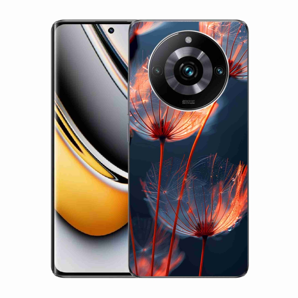 Gélový kryt mmCase na Realme 11 Pro 5G/11 Pro+ 5G - svetielkujúce páperie