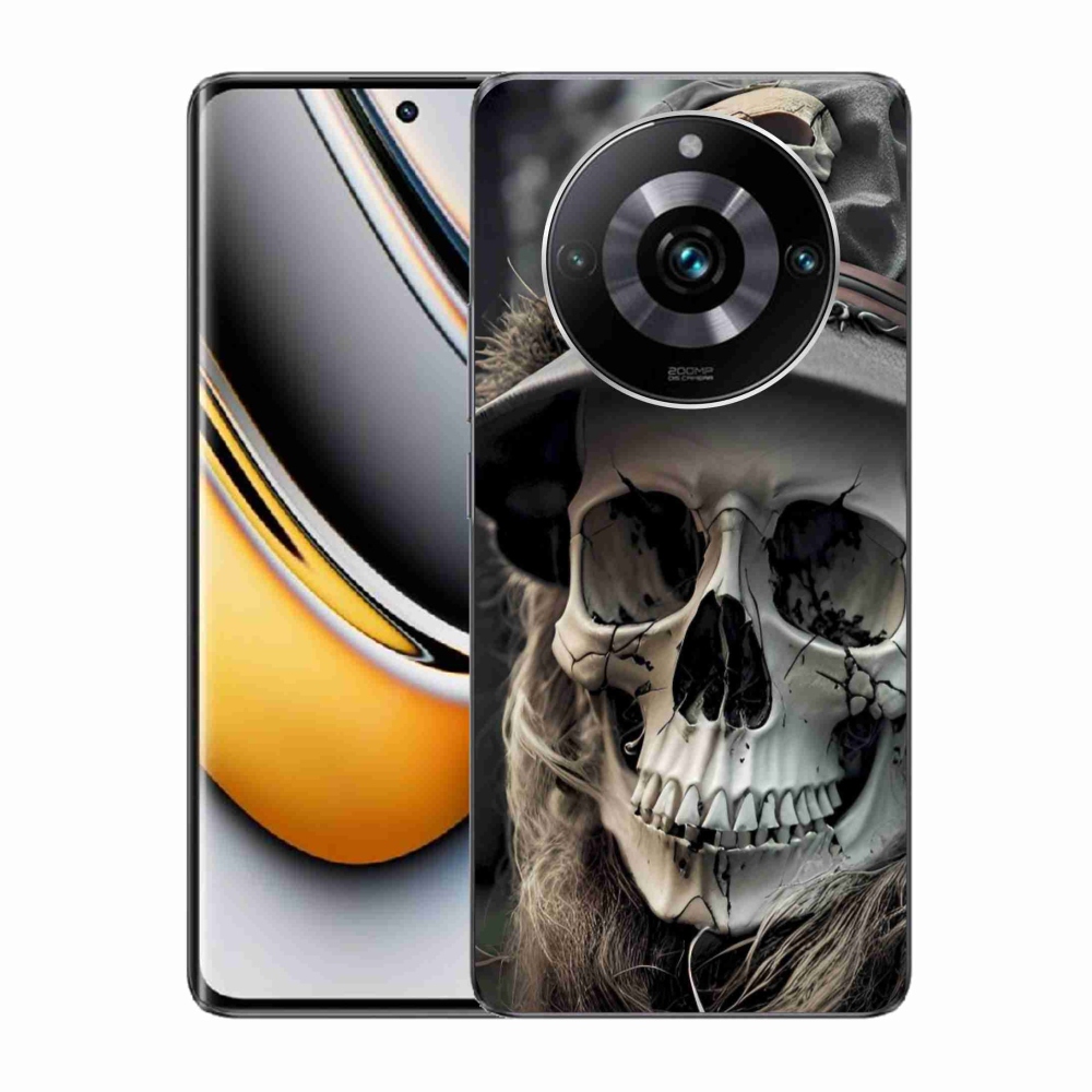 Gélový kryt mmCase na Realme 11 Pro 5G/11 Pro+ 5G - temná lebka