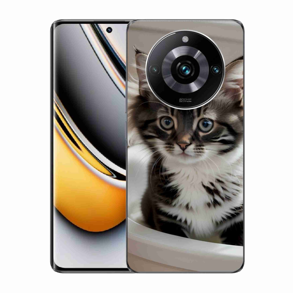 Gélový kryt mmCase na Realme 11 Pro 5G/11 Pro+ 5G - zvedavé mačiatko