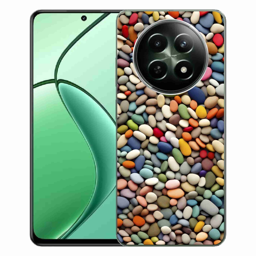 Gélový kryt mmCase na Realme 12 5G/12x 5G - farebné kamienky 2