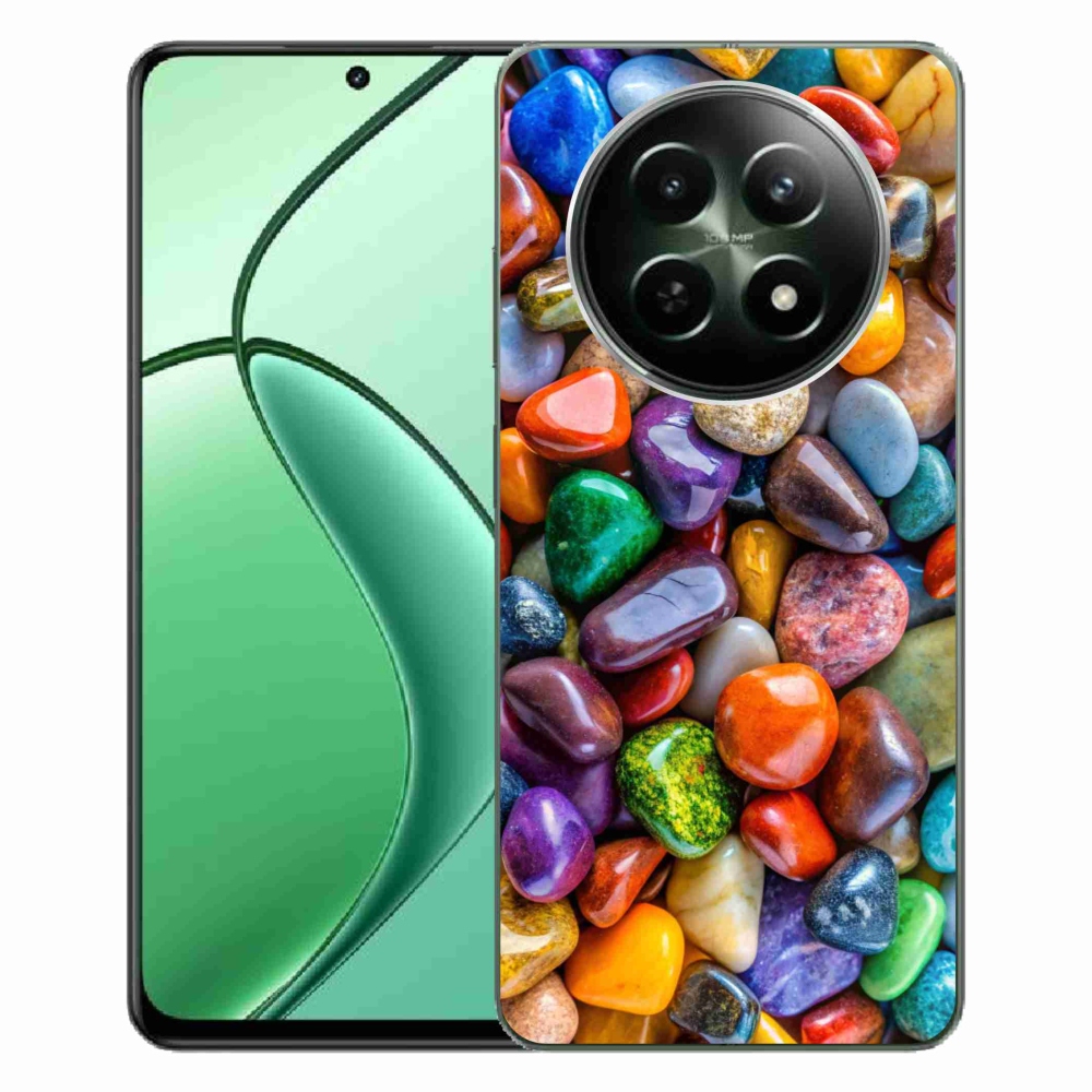 Gélový kryt mmCase na Realme 12 5G/12x 5G - farebné kamienky