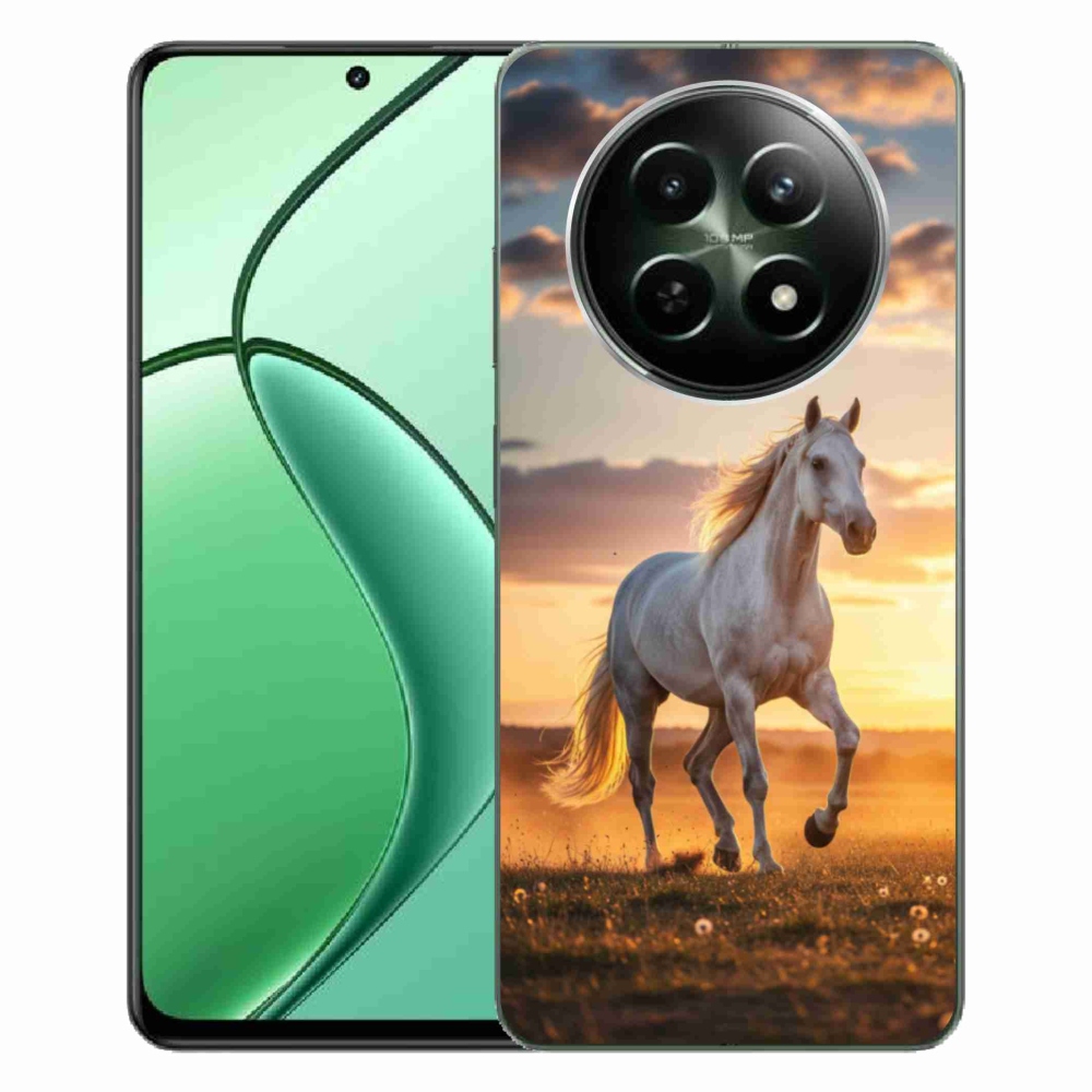 Gélový kryt mmCase na Realme 12 5G/12x 5G - bežiaci biely kôň 2