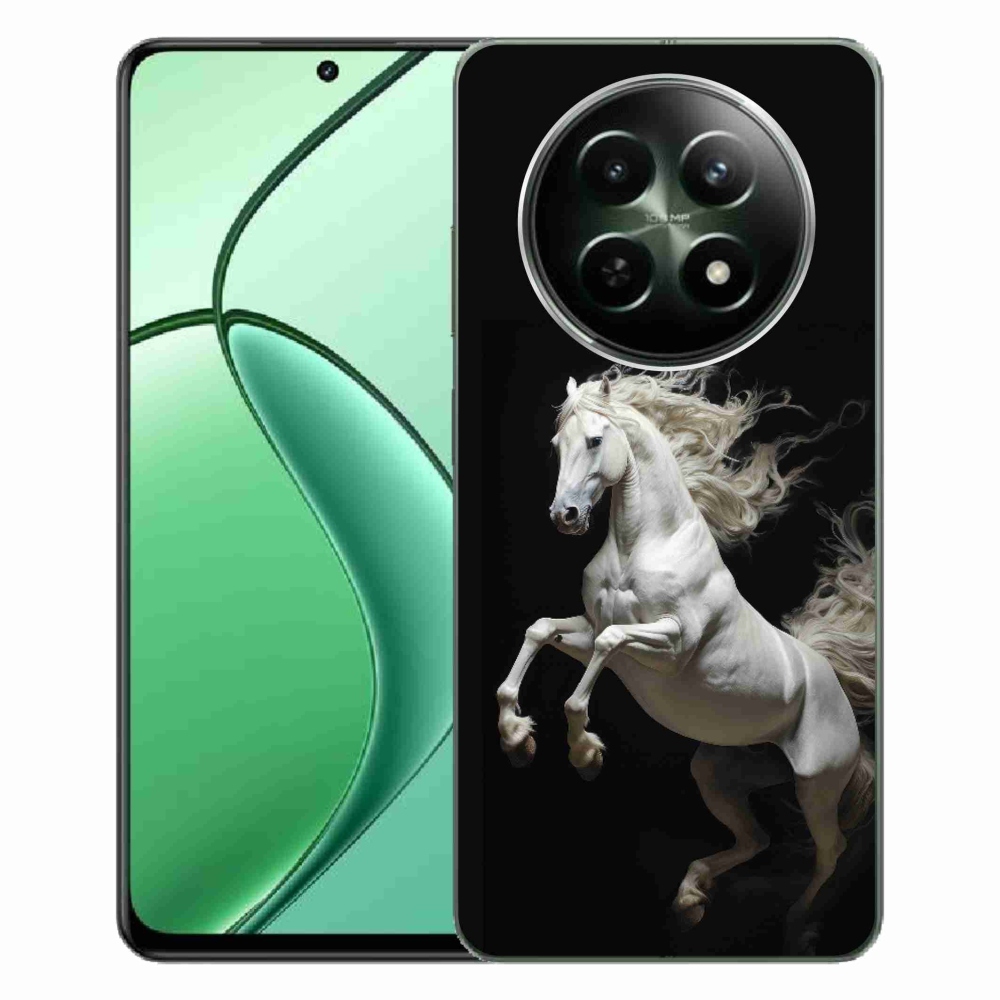 Gélový kryt mmCase na Realme 12 5G/12x 5G - biely kôň 4