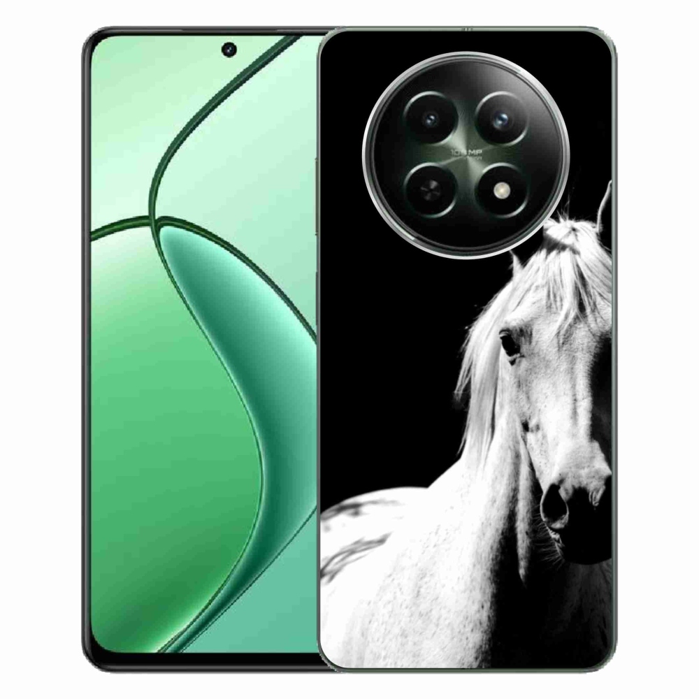 Gélový kryt mmCase na Realme 12 5G/12x 5G - biely kôň 5
