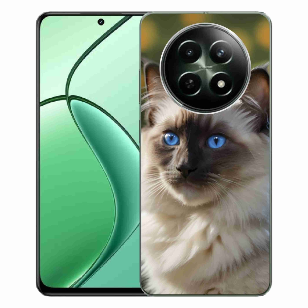 Gélový kryt mmCase na Realme 12 5G/12x 5G - biely ragdoll