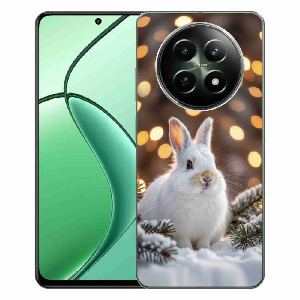 Gélový kryt mmCase na Realme 12 5G/12x 5G - biely zajac