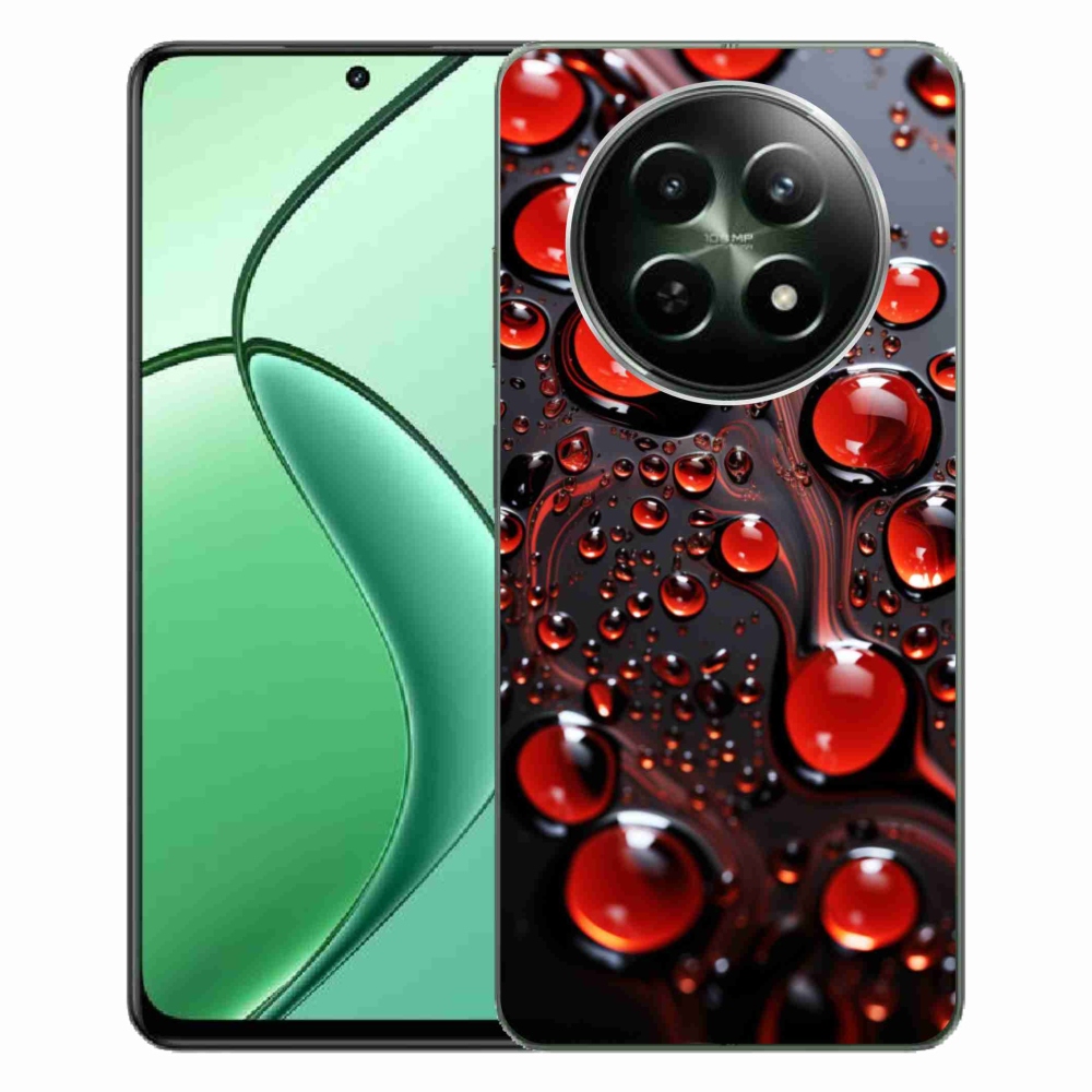 Gélový kryt mmCase na Realme 12 5G/12x 5G - červené kvapky 2