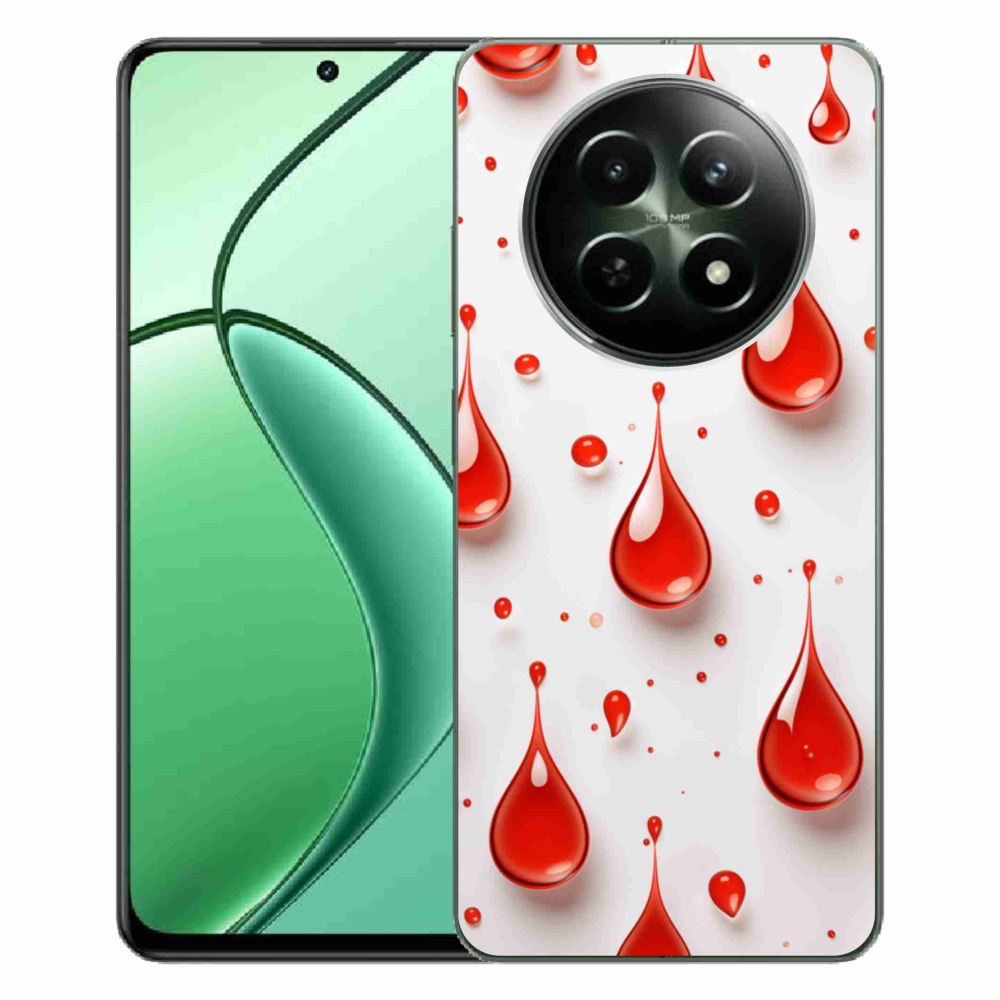 Gélový kryt mmCase na Realme 12 5G/12x 5G - červené kvapky