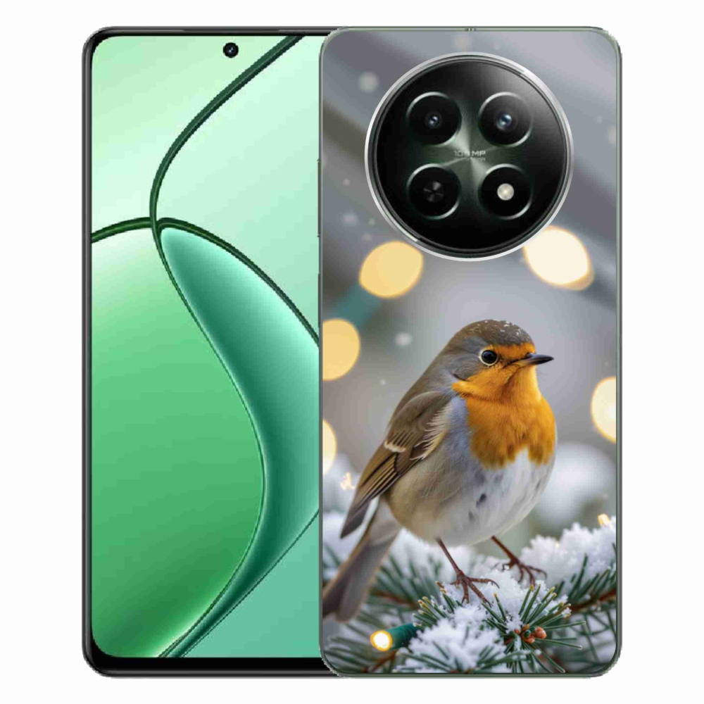 Gélový kryt mmCase na Realme 12 5G/12x 5G - červienka v zime