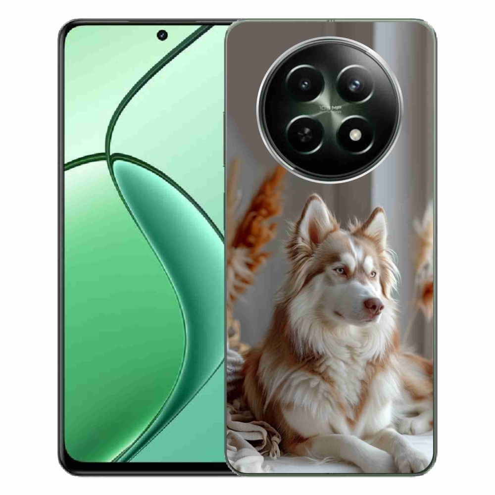 Gélový kryt mmCase na Realme 12 5G/12x 5G - pokojný sibírsky husky