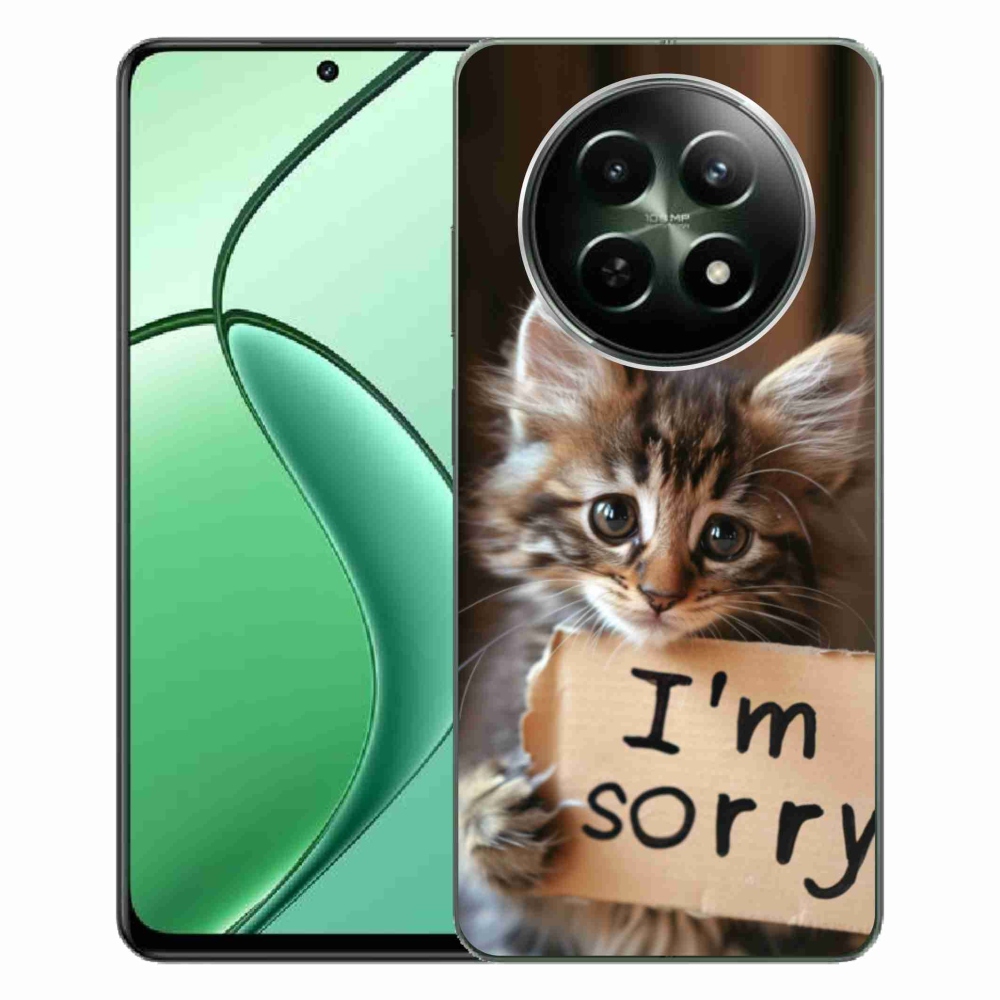 Gélový kryt mmCase na Realme 12 5G/12x 5G - mačacie ospravedlnenie