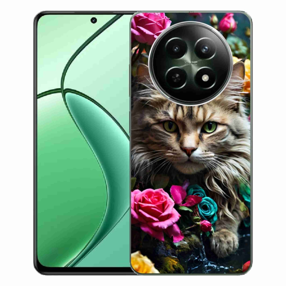 Gélový kryt mmCase na Realme 12 5G/12x 5G - mačacie pohľad 2