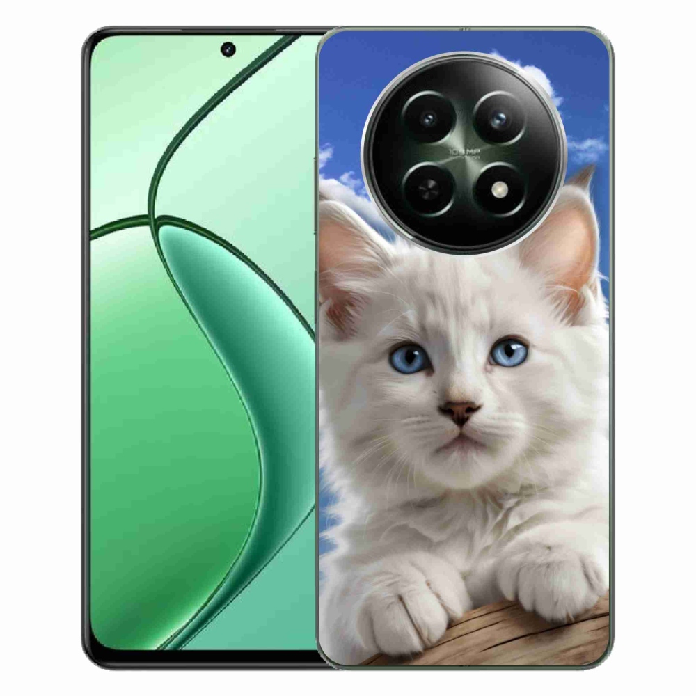 Gélový kryt mmCase na Realme 12 5G/12x 5G - mačiatko a oblaky