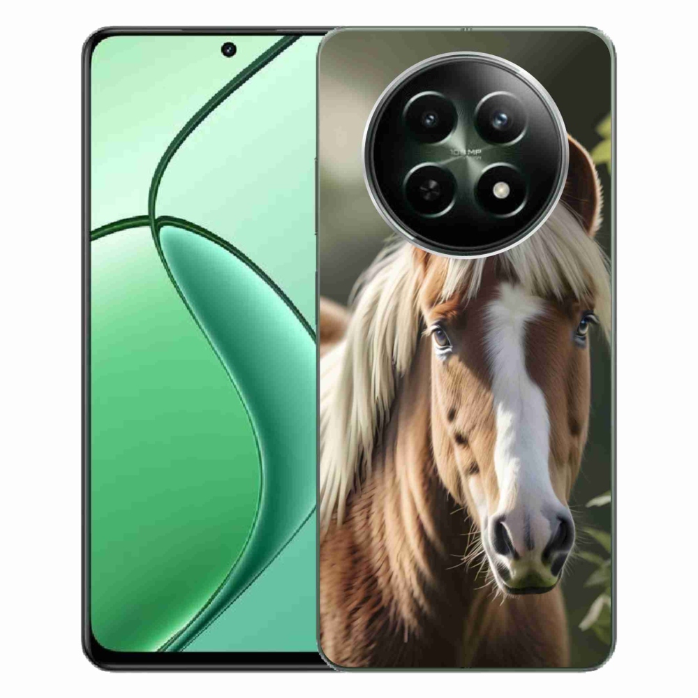 Gélový kryt mmCase na Realme 12 5G/12x 5G - kôň so svetlou hrivou
