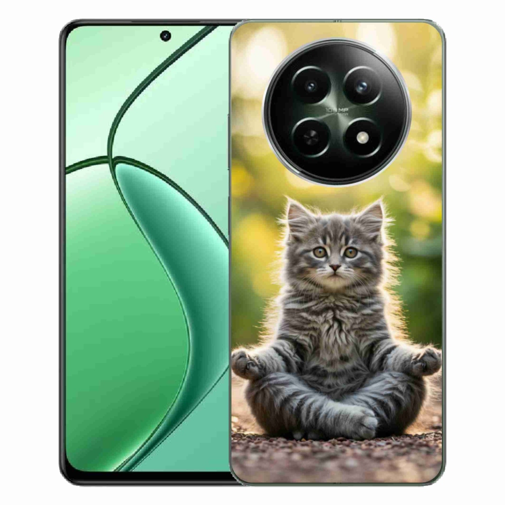 Gélový kryt mmCase na Realme 12 5G/12x 5G - meditujúce mačiatko