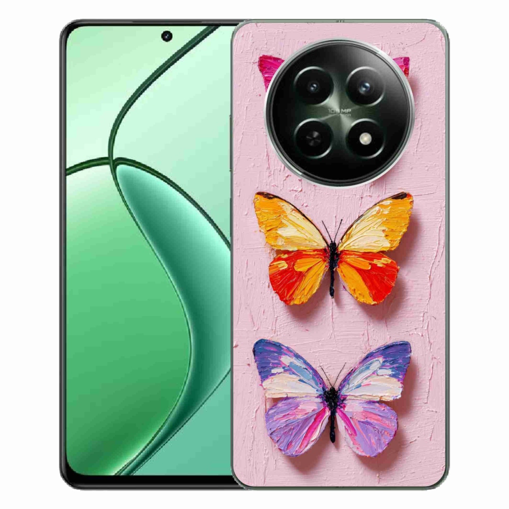Gélový kryt mmCase na Realme 12 5G/12x 5G - motýlia trojica