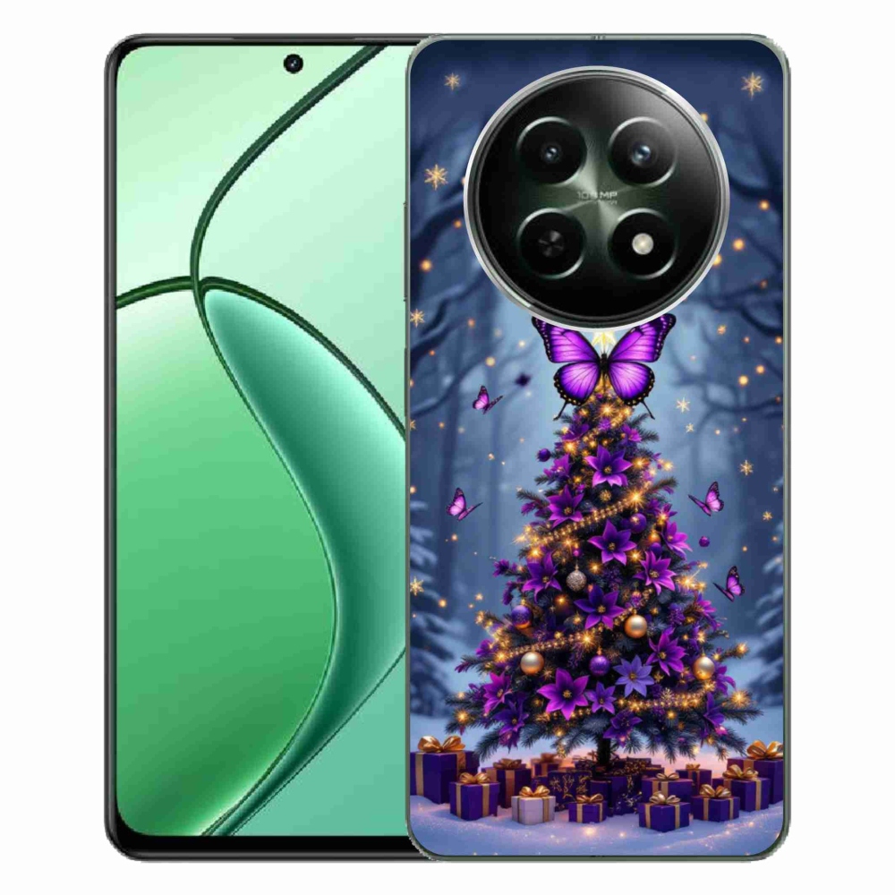 Gélový kryt mmCase na Realme 12 5G/12x 5G - motýlí vianočný stromček