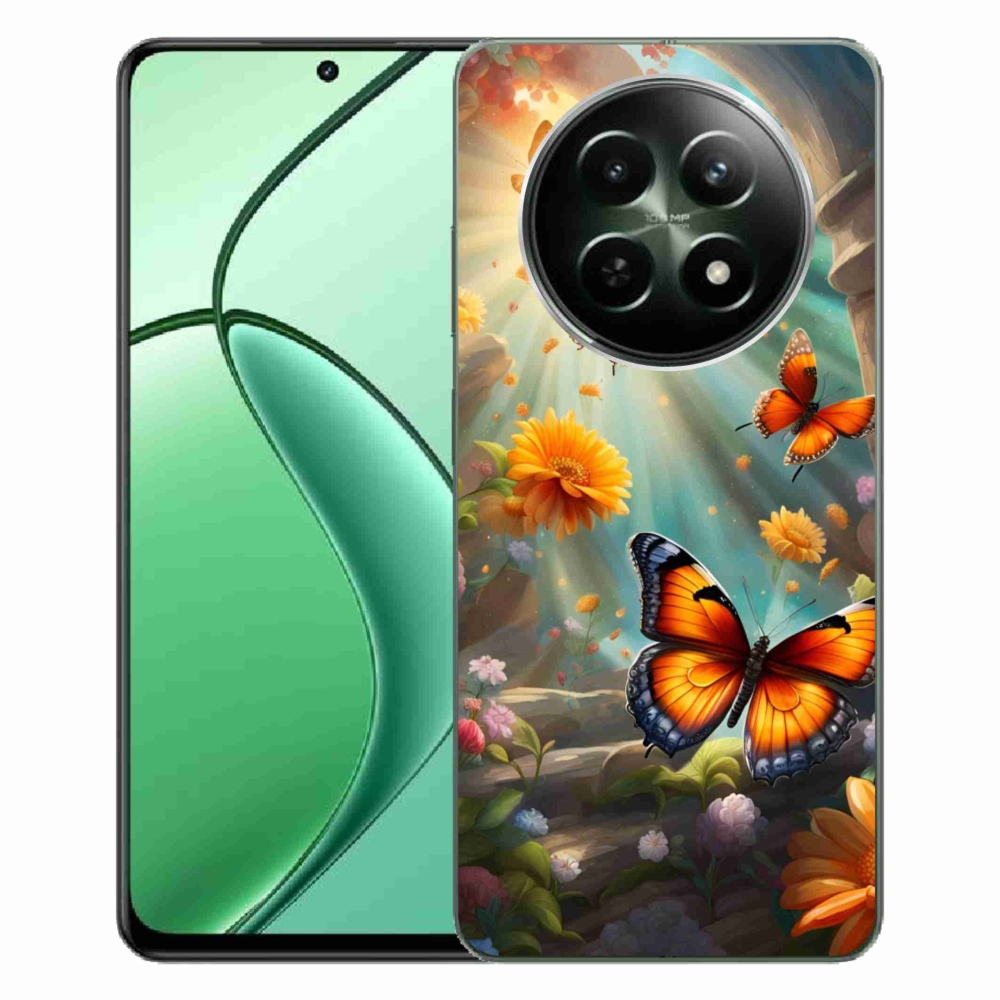 Gélový kryt mmCase na Realme 12 5G/12x 5G - motýlia záhrada 2