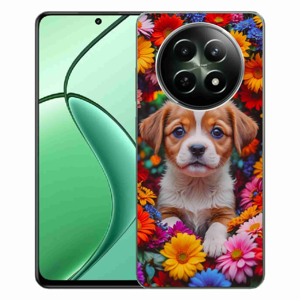 Gélový kryt mmCase na Realme 12 5G/12x 5G - roztomilé šteňa