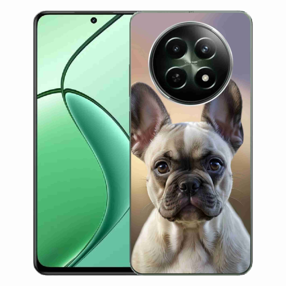 Gélový kryt mmCase na Realme 12 5G/12x 5G - roztomilý francúzsky buldoček