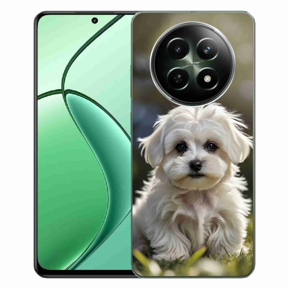 Gélový kryt mmCase na Realme 12 5G/12x 5G - roztomilý maltézsky psík