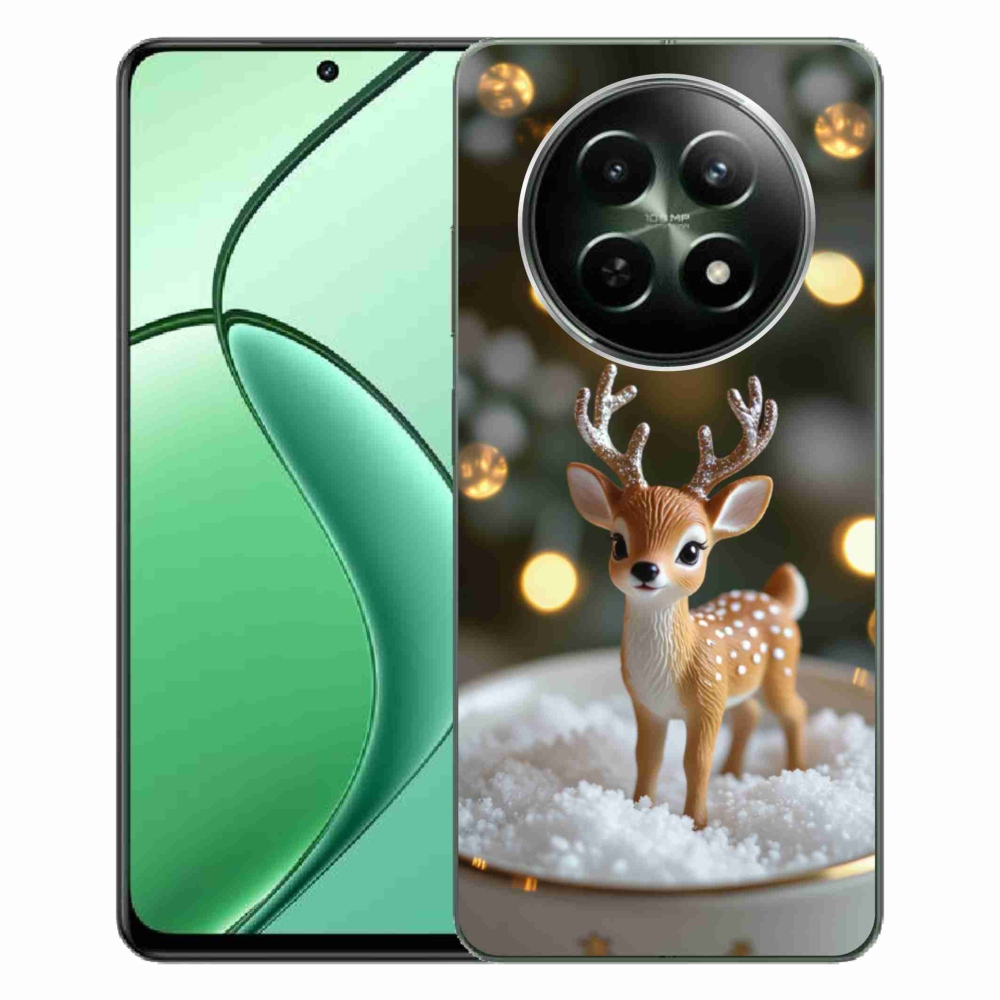 Gélový kryt mmCase na Realme 12 5G/12x 5G - roztomilý vianočný jeleň