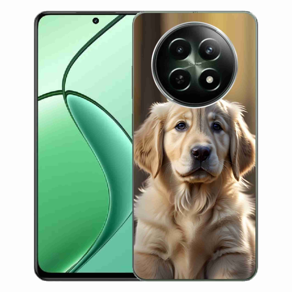 Gélový kryt mmCase na Realme 12 5G/12x 5G - roztomilý zlatý retriever