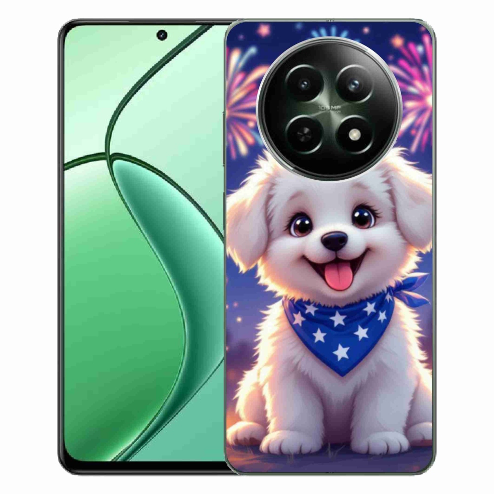 Gélový kryt mmCase na Realme 12 5G/12x 5G - slávnostné šteňa