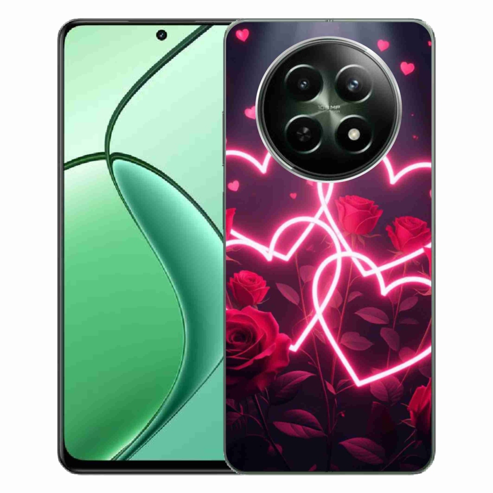 Gélový kryt mmCase na Realme 12 5G/12x 5G - srdce lásky