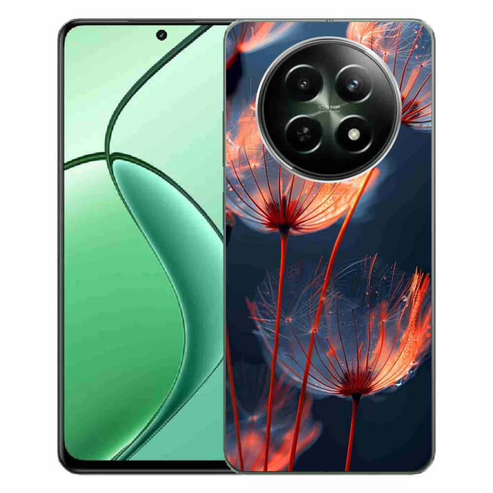 Gélový kryt mmCase na Realme 12 5G/12x 5G - svetielkujúce páperie