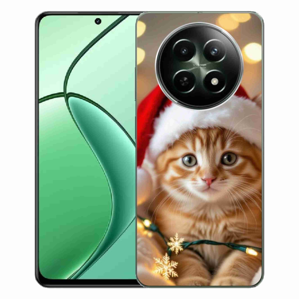 Gélový kryt mmCase na Realme 12 5G/12x 5G - vianočné mačiatko
