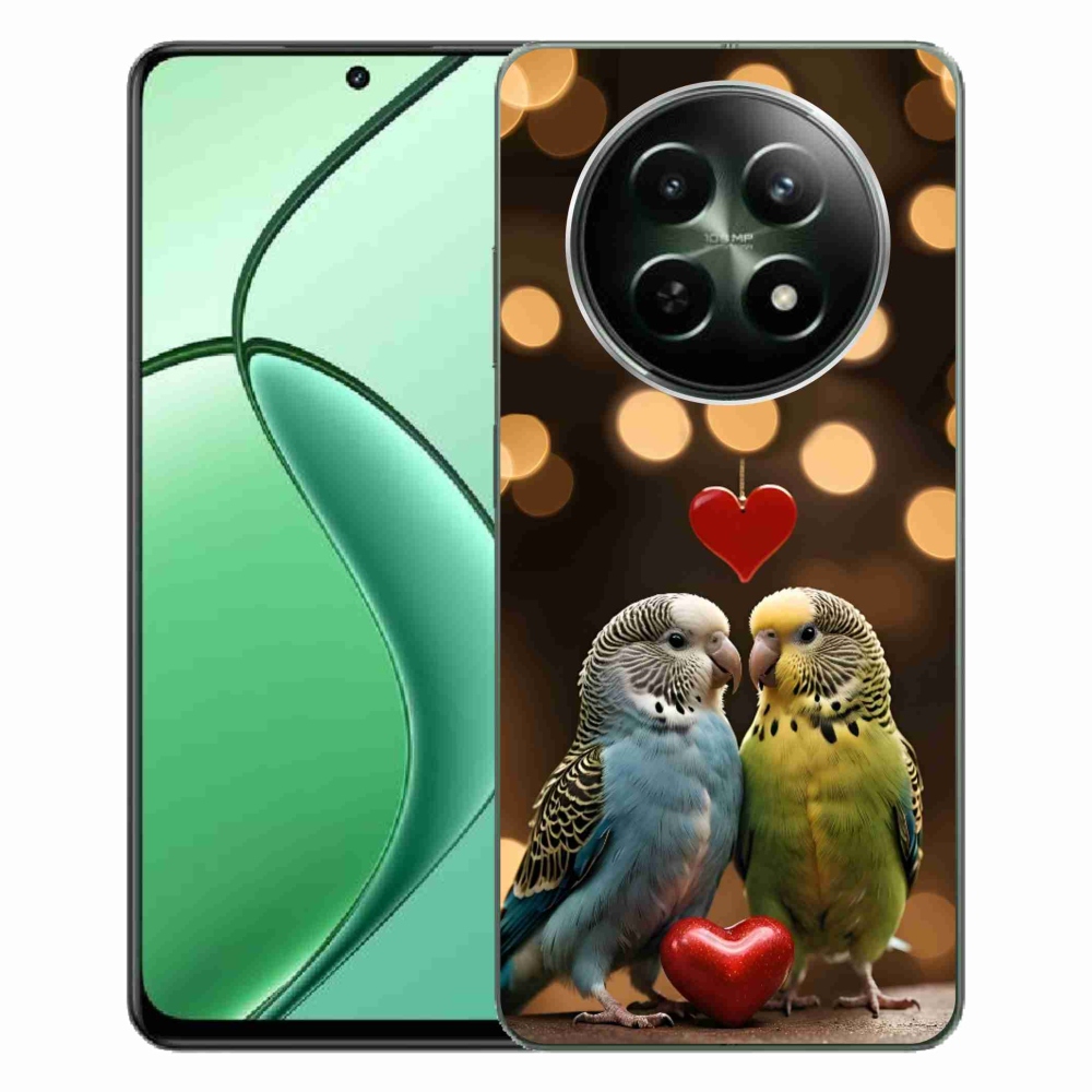 Gélový kryt mmCase na Realme 12 5G/12x 5G - zamilovaní papagáje