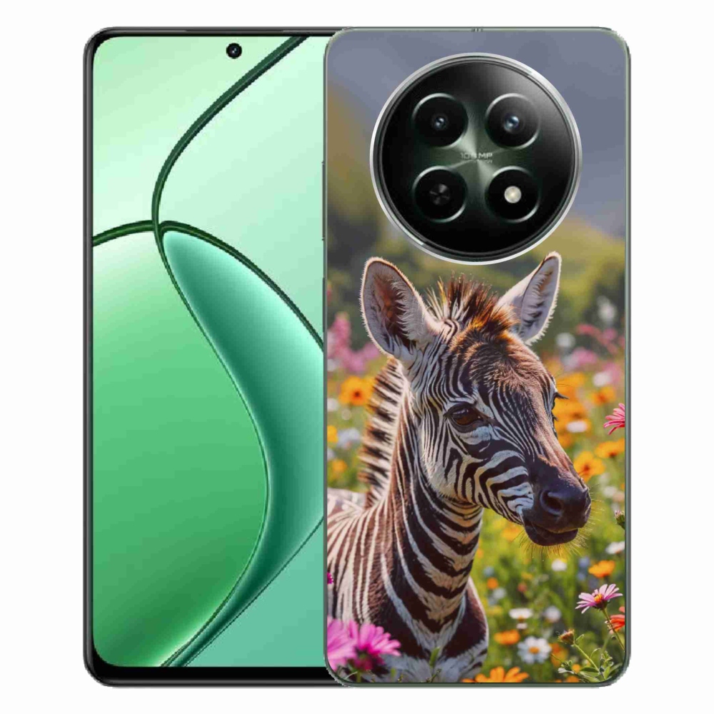Gélový kryt mmCase na Realme 12 5G/12x 5G - zebra na lúke