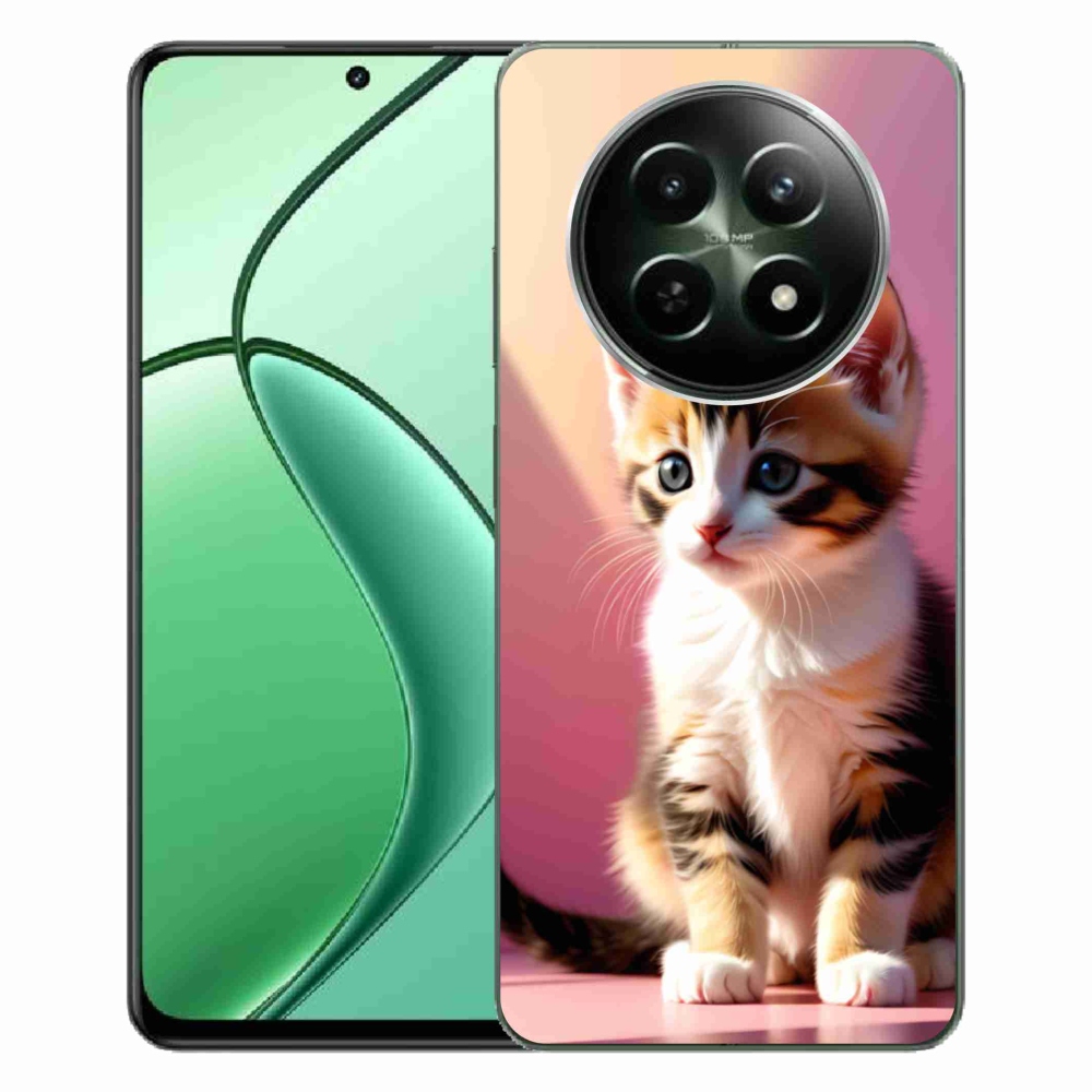 Gélový kryt mmCase na Realme 12 5G/12x 5G - zvedavé mačiatko 2