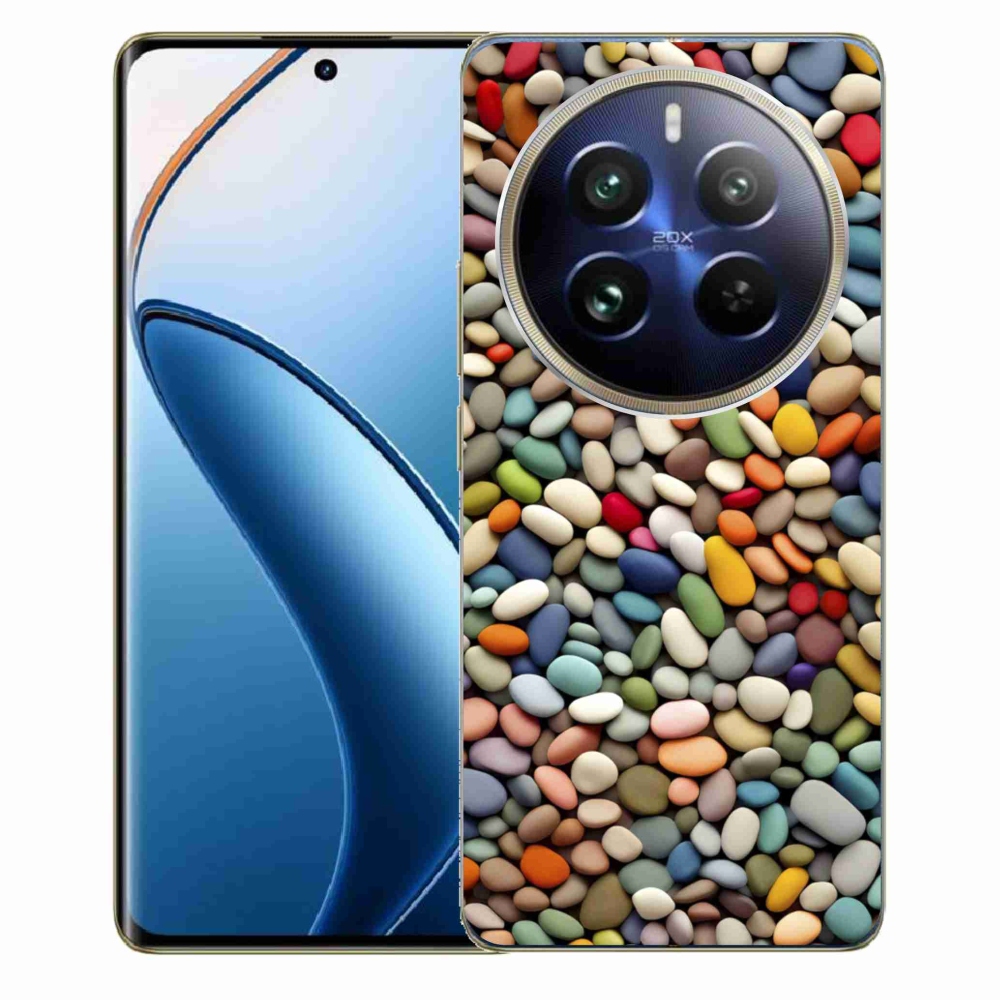 Gélový kryt mmCase na Realme 12 Pro 5G/12 Pro+ 5G - farebné kamienky 2