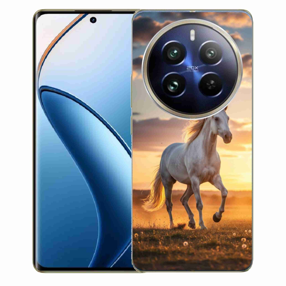 Gélový kryt mmCase na Realme 12 Pro 5G/12 Pro+ 5G - bežiaci biely kôň 2