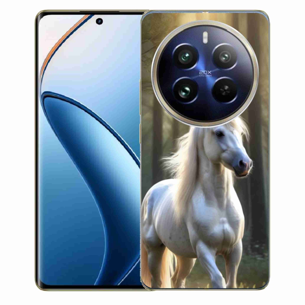 Gélový kryt mmCase na Realme 12 Pro 5G/12 Pro+ 5G - biely kôň 3