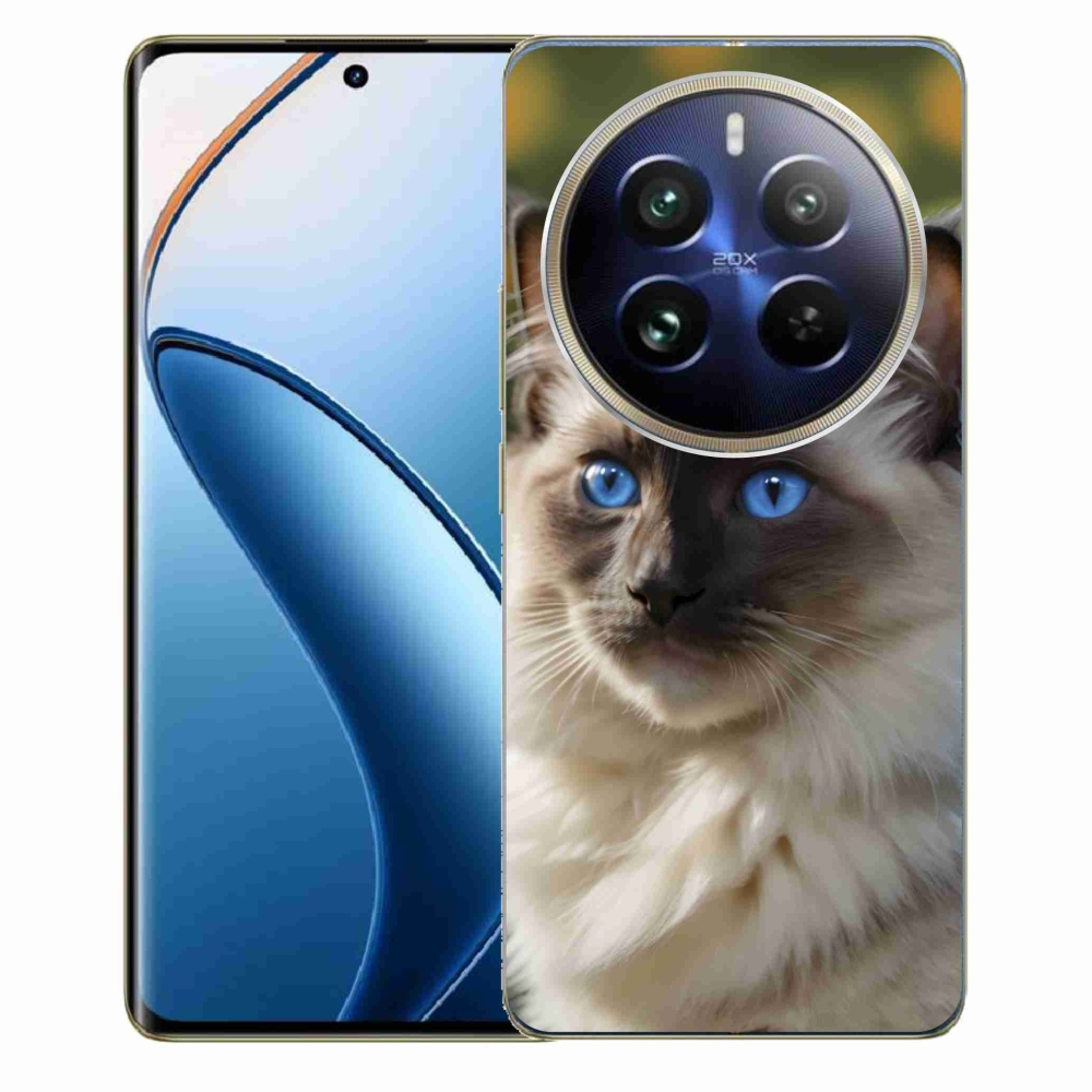 Gélový kryt mmCase na Realme 12 Pro 5G/12 Pro+ 5G - biely ragdoll
