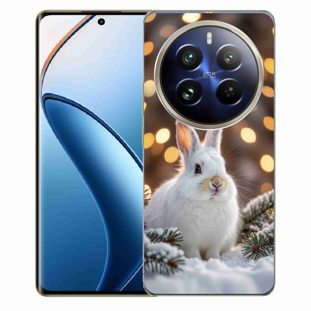 Gélový kryt mmCase na Realme 12 Pro 5G/12 Pro+ 5G - biely zajac