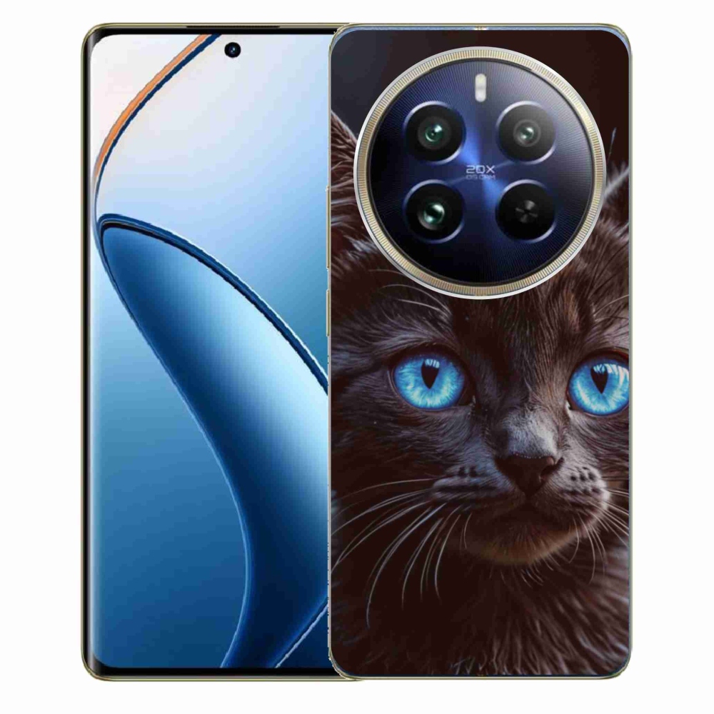 Gélový kryt mmCase na Realme 12 Pro 5G/12 Pro+ 5G - čierne mačiatko 2