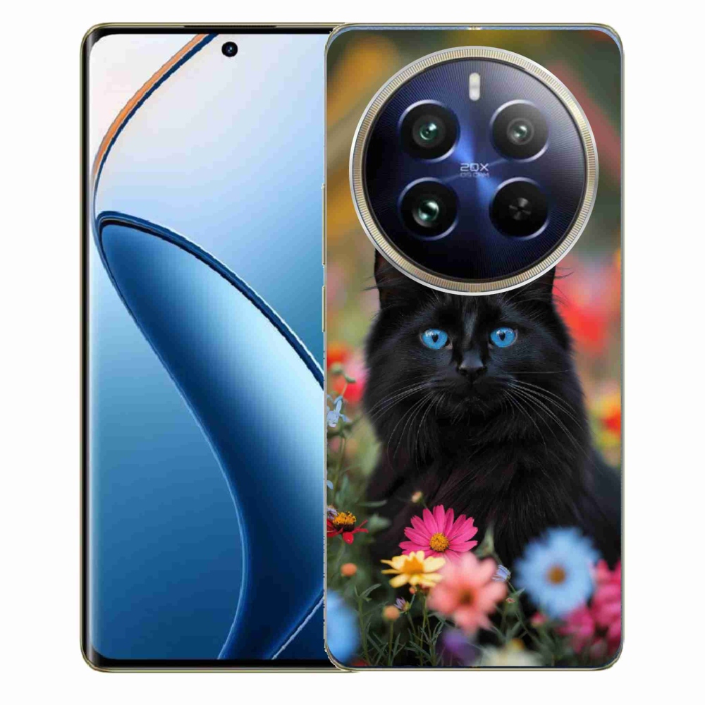Gélový kryt mmCase na Realme 12 Pro 5G/12 Pro+ 5G - čierne mačiatko 4