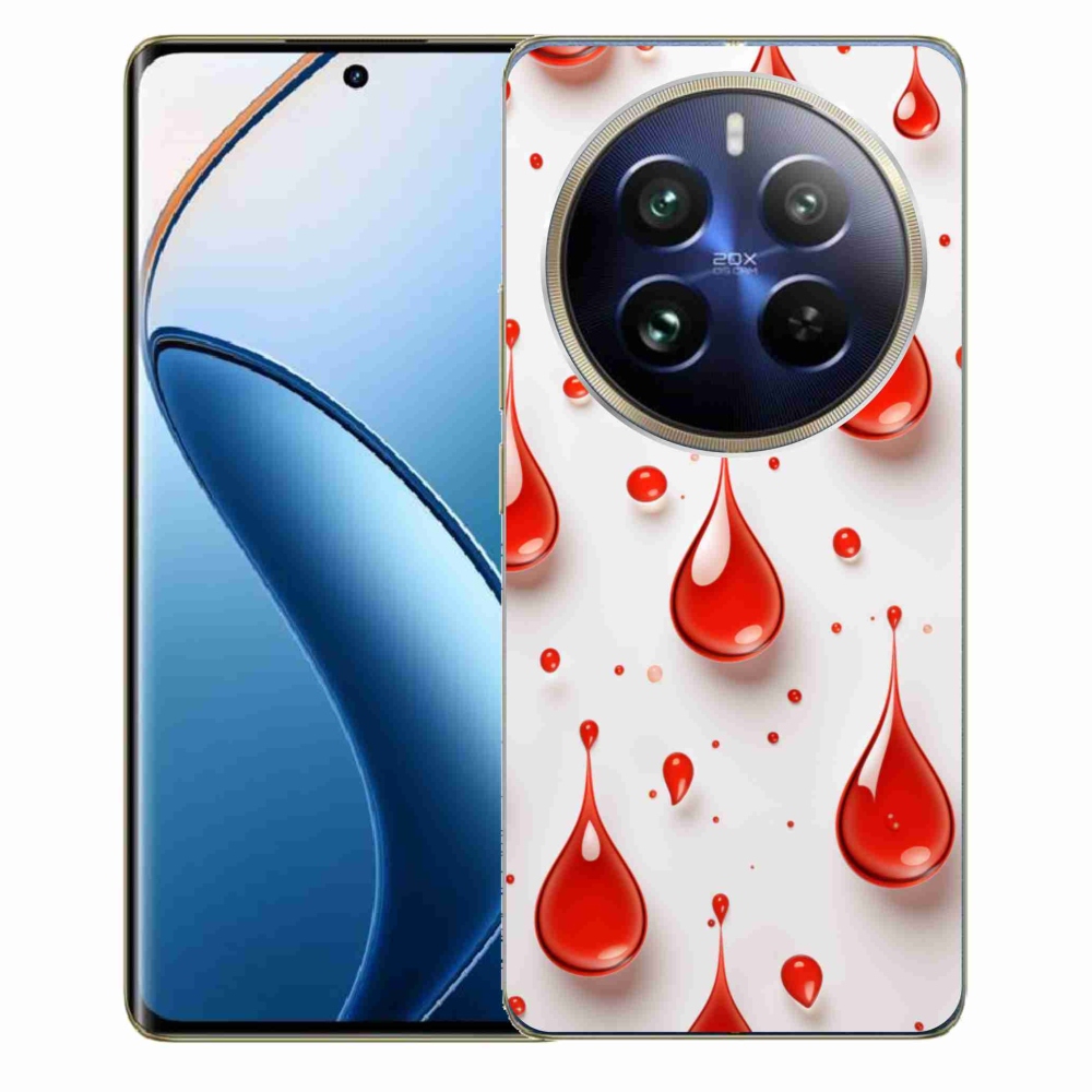 Gélový kryt mmCase na Realme 12 Pro 5G/12 Pro+ 5G - červené kvapky