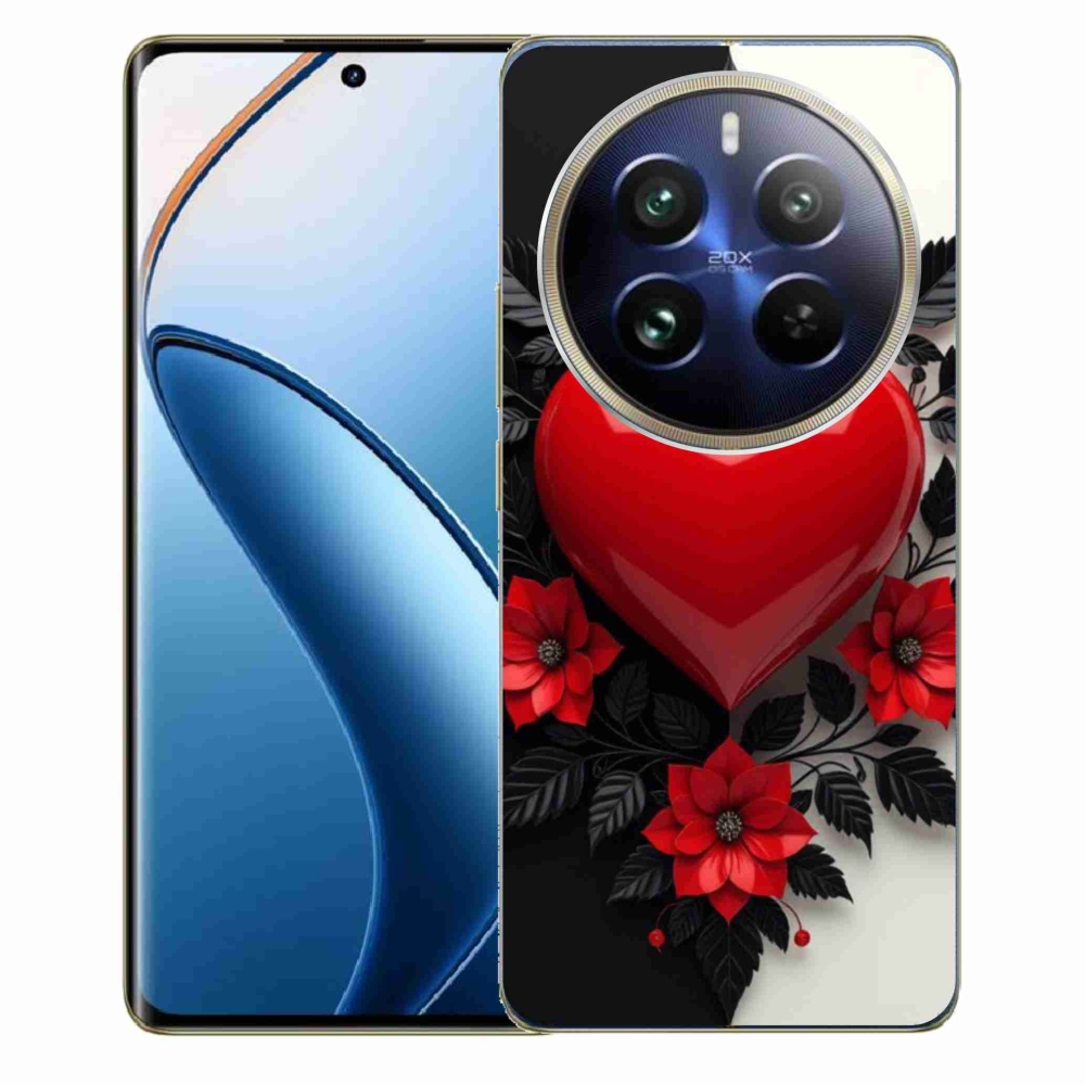 Gélový kryt mmCase na Realme 12 Pro 5G/12 Pro+ 5G - červené srdce