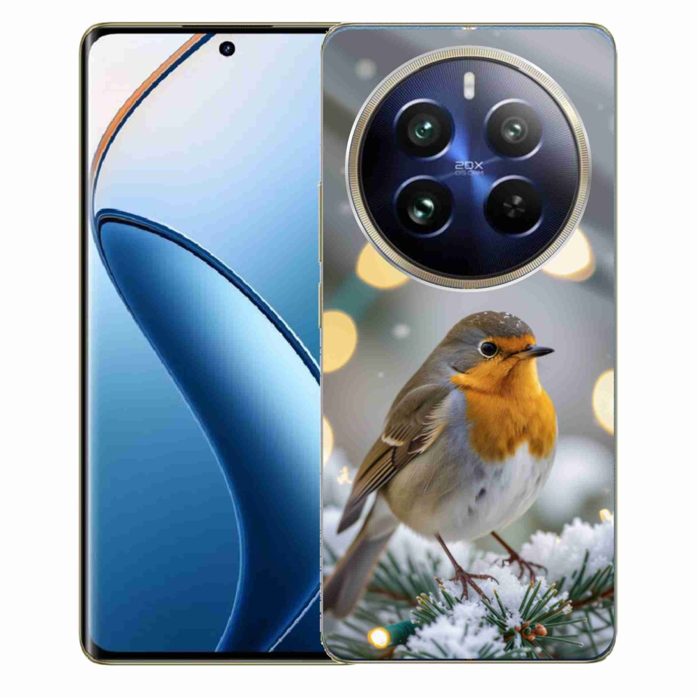 Gélový kryt mmCase na Realme 12 Pro 5G/12 Pro+ 5G - červienka v zime